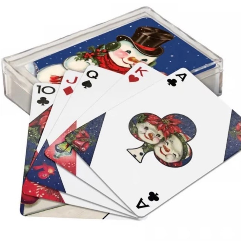 New Primitives By Kathy Snowman Playing Cards in Plastic Case